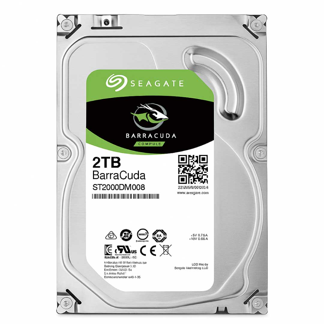 Seagate Barracuda 2TB 7200RPM SATA 3.5-inch Internal Hard Drive for Desktop PC