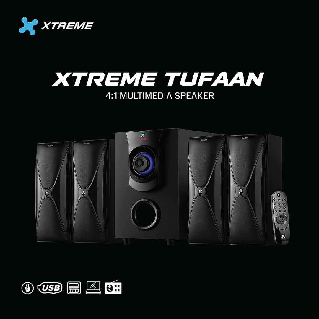 Xtreme Tufaan 4-in-1 Multimedia Speaker With Remote