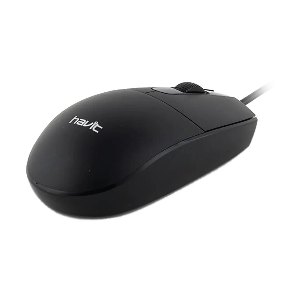 Havit MS70 Wired USB Optical Mouse – Ergonomic Design & Precise Tracking