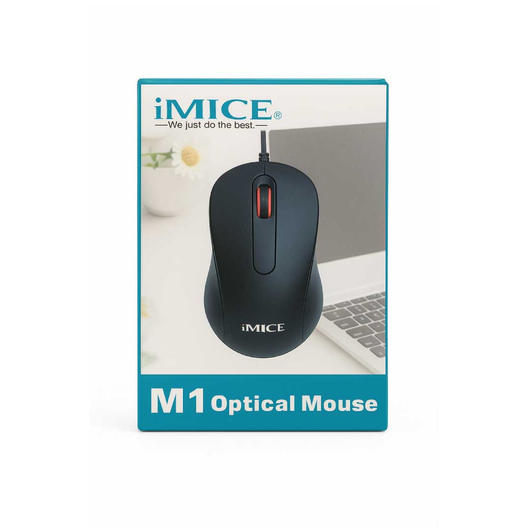 iMICE M1 Optical Wired Mouse – Ergonomic & High-Precision Design
